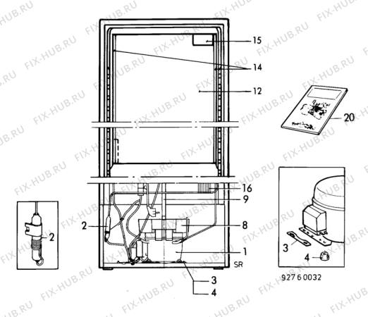 Взрыв-схема холодильника Privileg 019777-2 - Схема узла C10 Cold, users manual